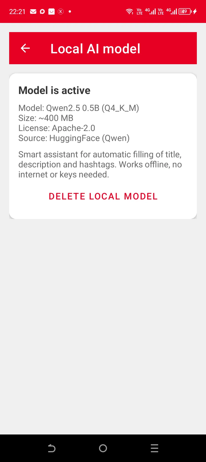 PinPilot on-device AI model - offline spintax generation for title and description from a topic