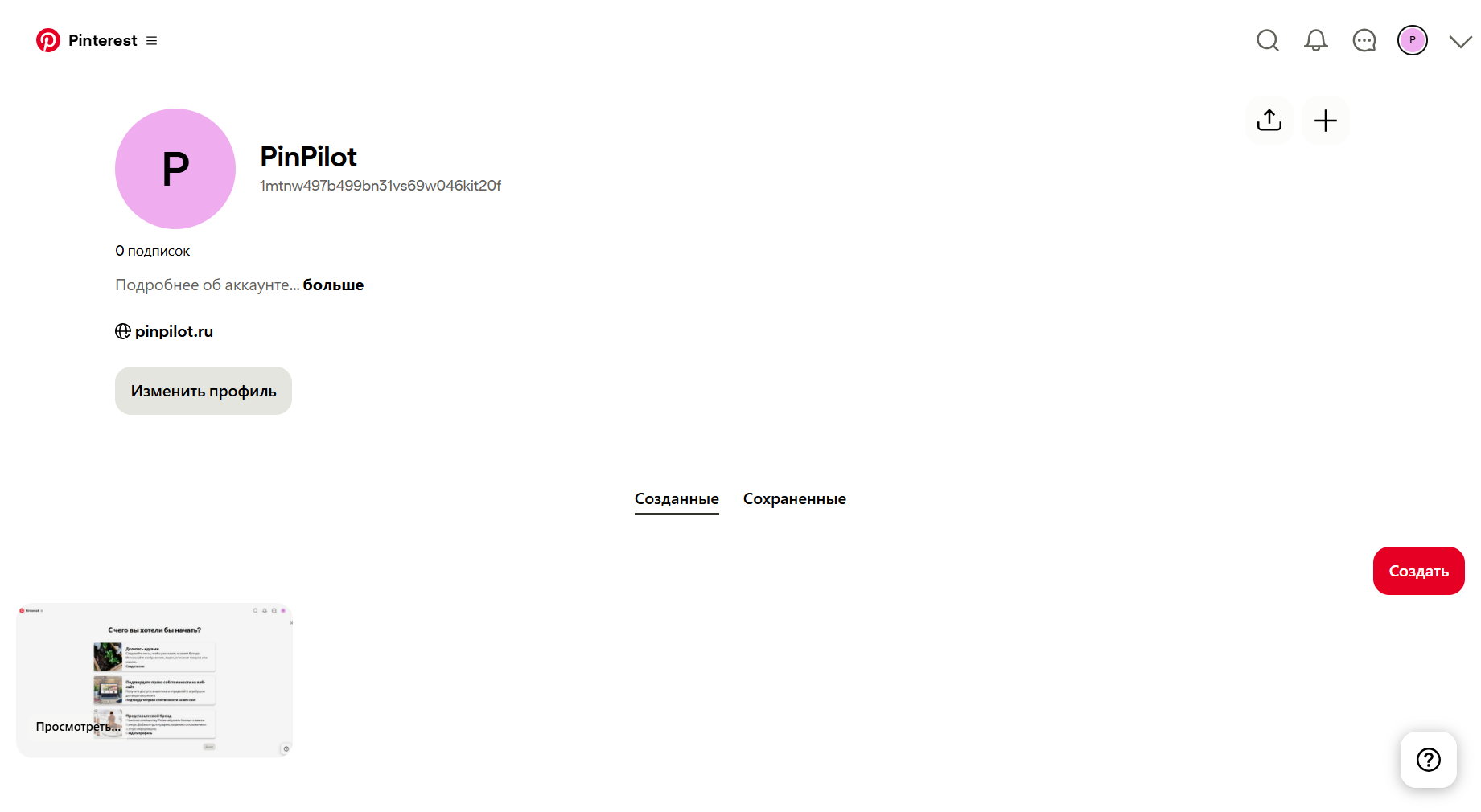 Настройка бизнес-аккаунта Pinterest — компания PinPilot, Россия